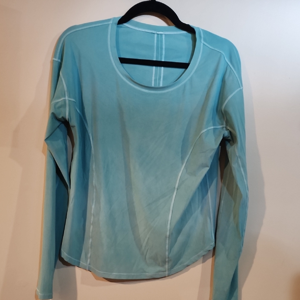 Lululemon Athletica Light Blue Long Sleeve Top